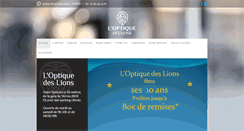 Desktop Screenshot of optique-des-lions.fr