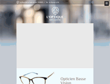 Tablet Screenshot of optique-des-lions.fr